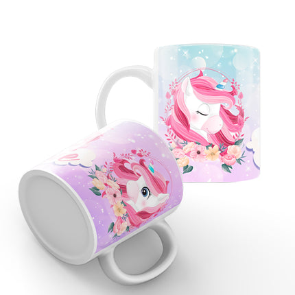 Unicorn Kids Mug With Name Unbreakable Child Cup Gift for Birthday Son Daughter - 11oz