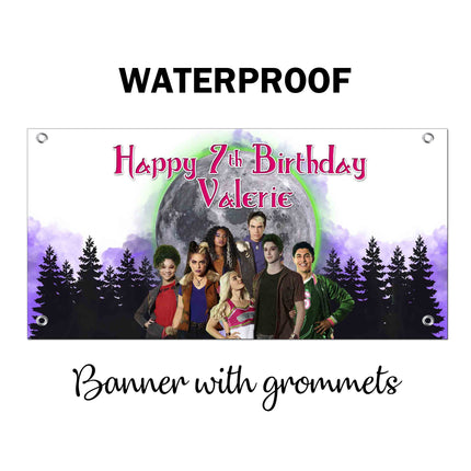 Zombies Birthday Banner Weatherproof Vinyl for Party Decor | Custom Outdoor Sign With Grommets 20x40in