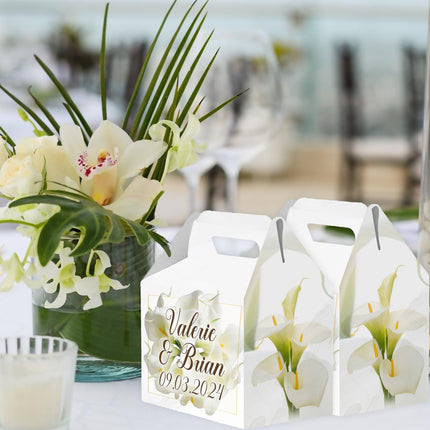 Wedding Gable Gift Box - 12Pack - 4.4x4.5in