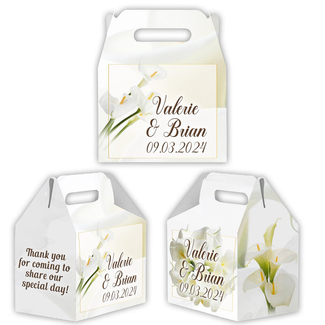 Wedding Gable Gift Box - 12Pack - 4.4x4.5in