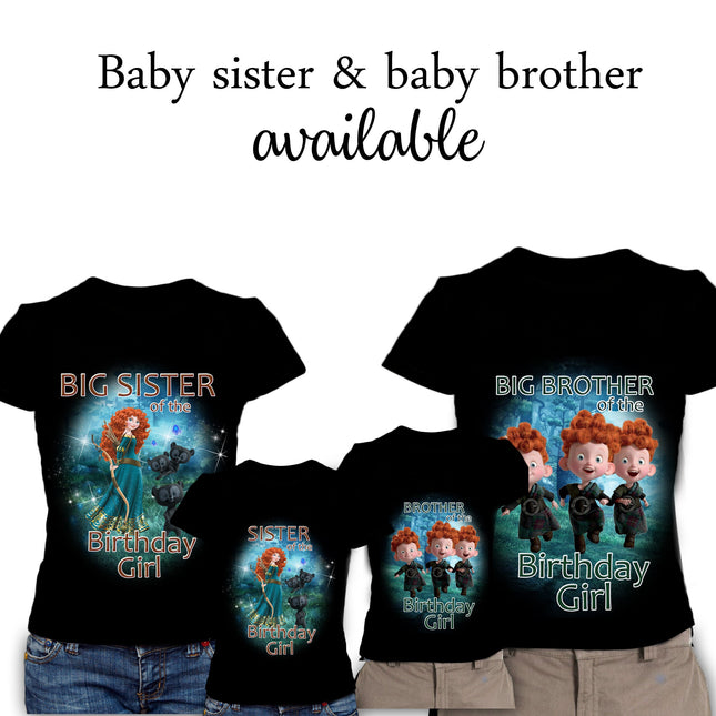 Brave Birthday Girl & Family Matching Shirts