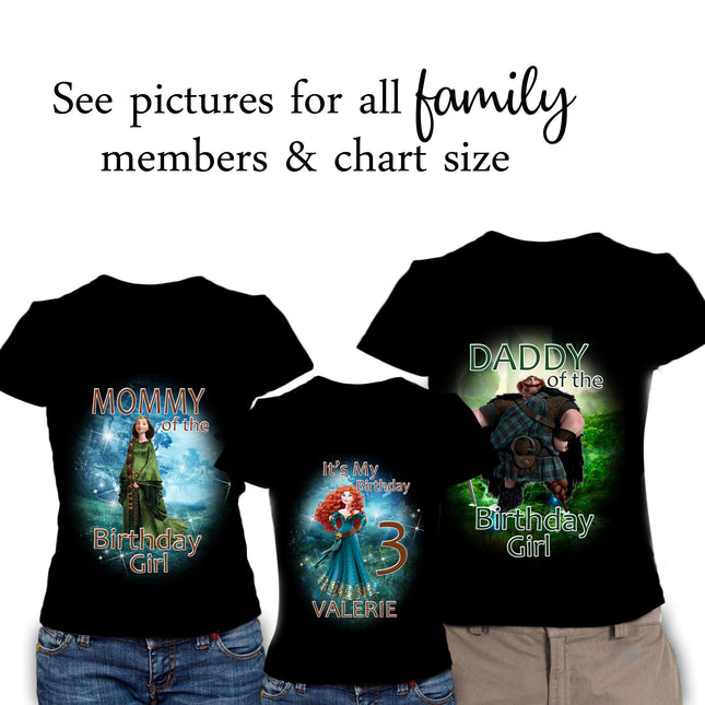 Brave Birthday Girl & Family Matching Shirts