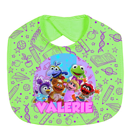 Muppet Babies Baby Bib With Name Custom Gift for Shower Girl Daughter
