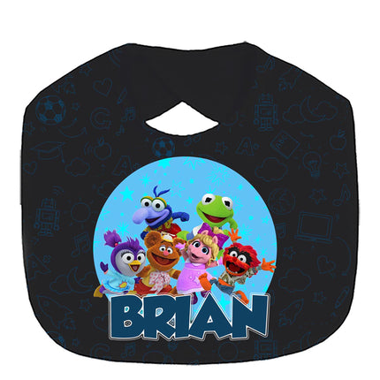 Muppet Babies Baby Bib With Name Custom Gift for Shower Boy Girl Son Daughter