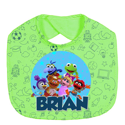 Muppet Babies Baby Bib With Name Custom Gift for Shower Boy Girl Son Daughter