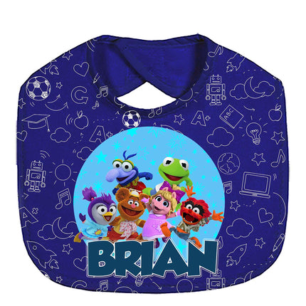 Muppet Babies Baby Bib With Name Custom Gift for Shower Boy Girl Son Daughter