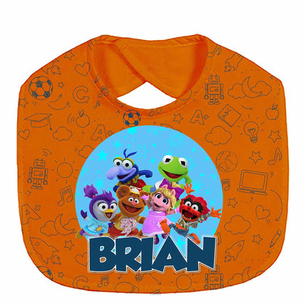 Muppet Babies Baby Bib With Name Custom Gift for Shower Boy Girl Son Daughter