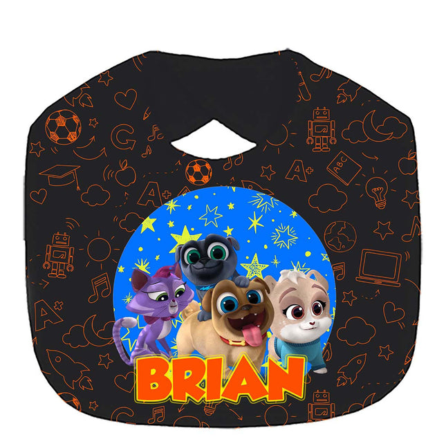 Puppy Dog Pals Baby Bib With Name Custom Gift for Shower Boy Girl Son Daughter