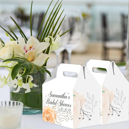 Bridal Shower Gable Gift Box - 12Pack - 4.4x4.5in