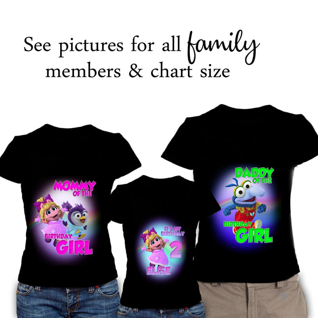 Muppet Babies Birthday Girl & Family Matching Shirts