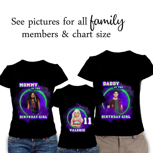 Zombies Birthday Girl & Family Matching Shirts
