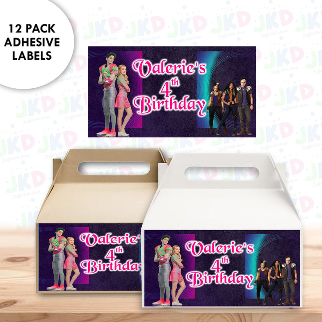 Zombies Gable Box Labels | 12-Pack Stickers | Size 6x3.25in