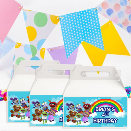 Muppet Babies Gable Box Labels | 12-Pack Stickers | Size 6x3.25in
