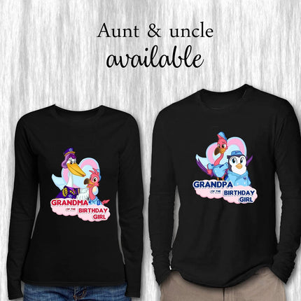 TOTS Birthday Girl & Family Matching Shirts | Black Long Sleeve