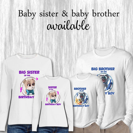 Puppy Dog Pals Birthday Boy & Family Matching Shirts | White Long Sleeve #Style 2