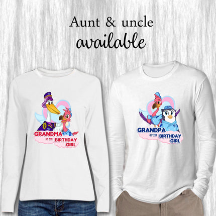 TOTS Birthday Girl & Family Matching Shirts | White Long Sleeve