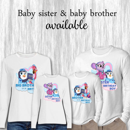 TOTS Birthday Boy & Family Matching Shirts | White Long Sleeve