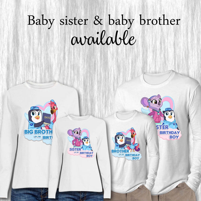 TOTS Birthday Boy & Family Matching Shirts | White Long Sleeve