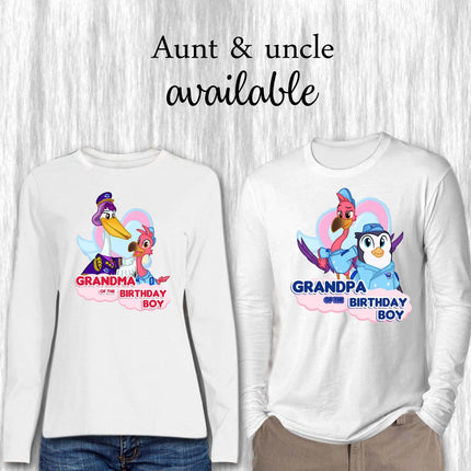 TOTS Birthday Boy & Family Matching Shirts | White Long Sleeve
