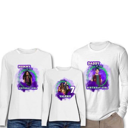 Zombies Birthday Girl & Family Matching Shirts | White Long Sleeve