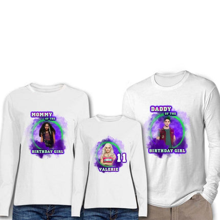 Zombies Birthday Girl & Family Matching Shirts | White Long Sleeve
