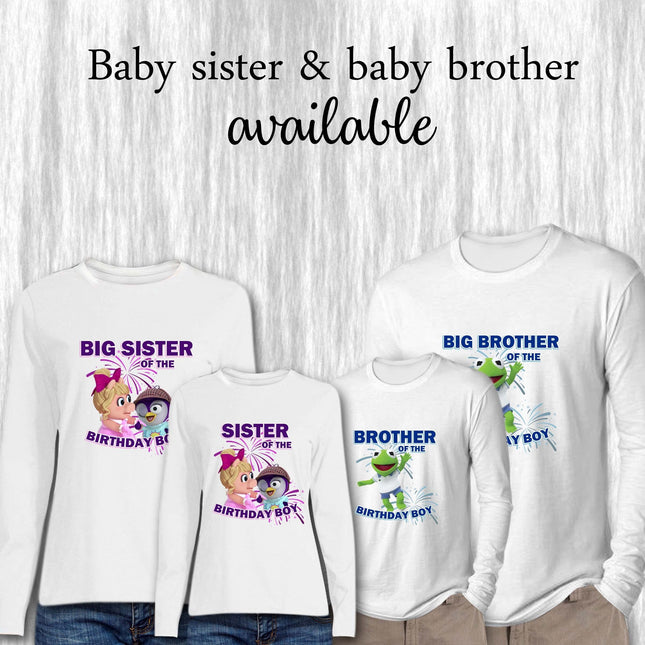 Muppet Babies Birthday Boy & Family Matching Shirts | White Long Sleeve #Style 2