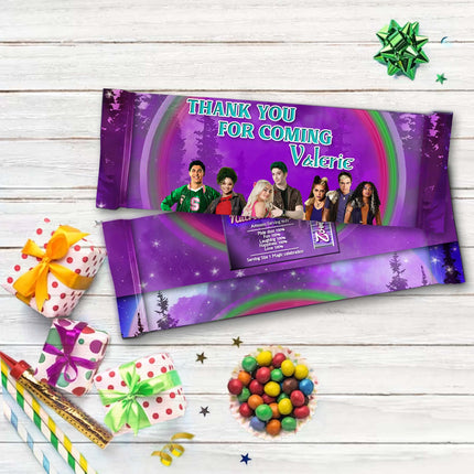 Zombies Candy Bar Labels for Party Decor Chocolate Birthday Favor | 12-Pack Stickers Fits Chocolate Bar 1.55oz