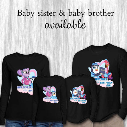 TOTS Birthday Girl & Family Matching Shirts | Black Long Sleeve