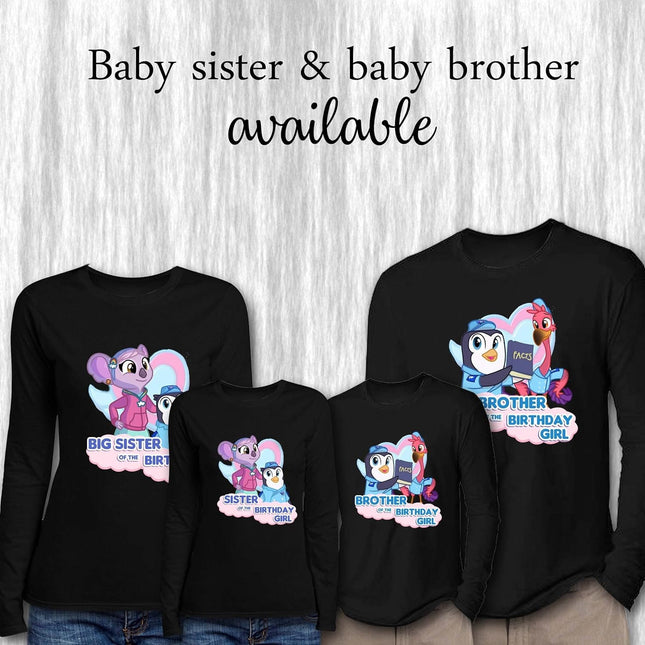 TOTS Birthday Girl & Family Matching Shirts | Black Long Sleeve