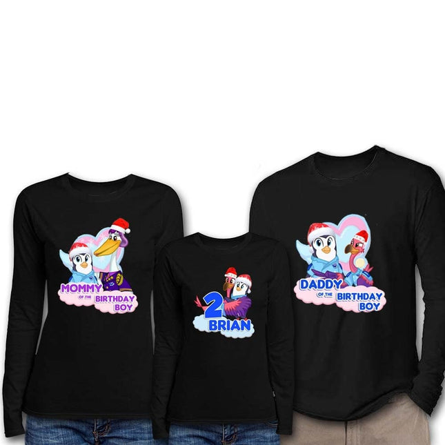 TOTS Birthday Boy & Family Matching Shirts | Black Long Sleeve
