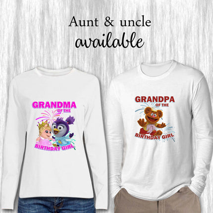 Muppet Babies Birthday Girl & Family Matching Shirts | White Long Sleeve #Style 2