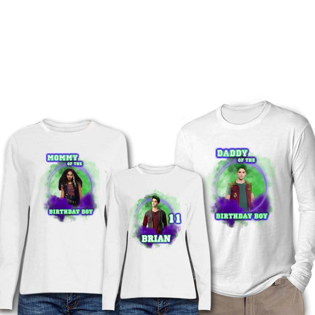 Zombies Birthday Boy & Family Matching Shirts | White Long Sleeve