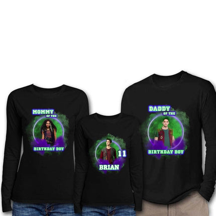 Zombies Birthday Boy & Family Matching Shirts | Black Long Sleeve