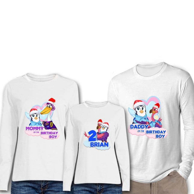 TOTS Birthday Boy & Family Matching Shirts | White Long Sleeve