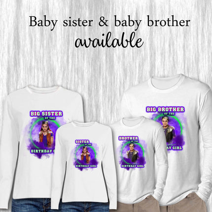 Zombies Birthday Girl & Family Matching Shirts | White Long Sleeve