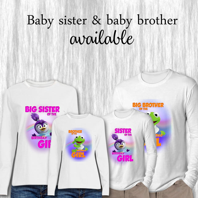 Muppet Babies Birthday Boy & Family Matching Shirts | White Long Sleeve