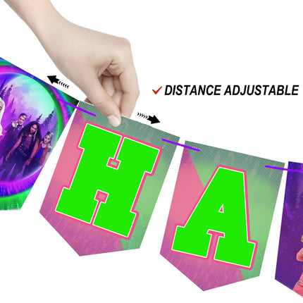 Zombies Birthday Banner for Wall Party Decor Customized with Ribbon Included