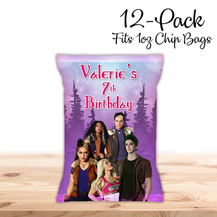 Zombies Chip Bags Label for Kids Birthday Party Favor Decor, Stickers or Finished Options