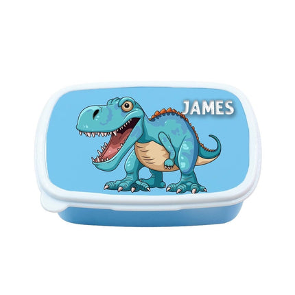 Custom Kids Snack Lunch Box for School Picnic Personalized Travel Container Dinosaurs
