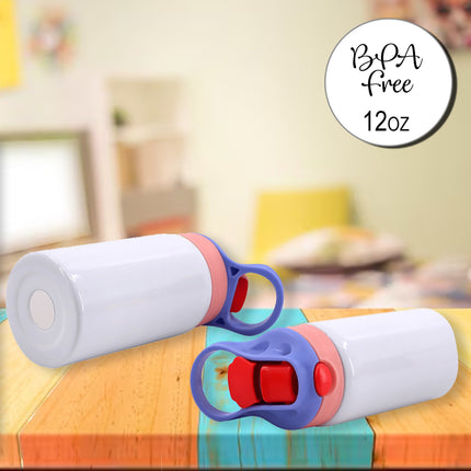 Custom Kids Water Bottle Personalized Toddler Insulated Tumbler 12oz Learn Count Numbers Kinder Math