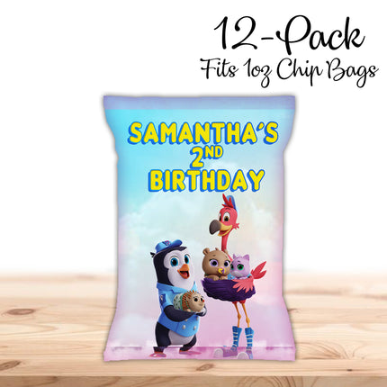 TOTS Chip Bags Label for Kids Birthday Party Favor Decor, Stickers or Finished Options