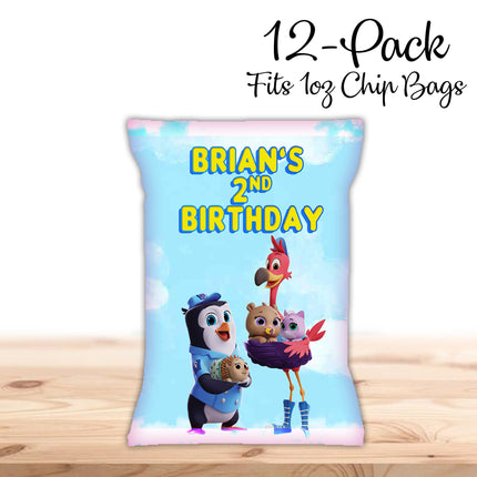 TOTS Chip Bags Label for Kids Birthday Party Favor Decor, Stickers or Finished Options