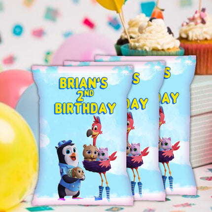 TOTS Chip Bags Label for Kids Birthday Party Favor Decor, Stickers or Finished Options