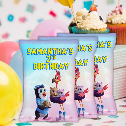 TOTS Chip Bags Label for Kids Birthday Party Favor Decor, Stickers or Finished Options