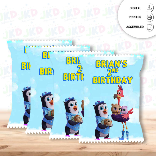 TOTS Chip Bags Label for Kids Birthday Party Favor Decor, Stickers or Finished Options