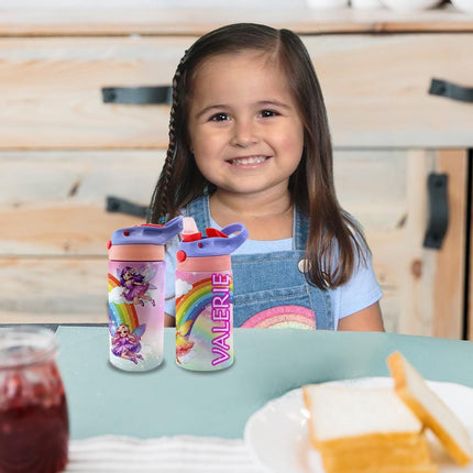 Custom Kids Water Bottle Personalized Toddler Insulated Tumbler 12oz Fairy Pixie Dust