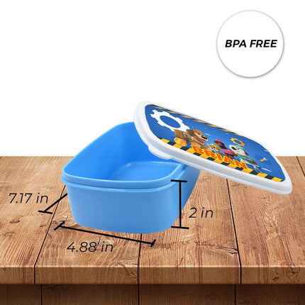 Custom Kids Snack Lunch Box for School Picnic Personalized Travel Container Pupstruction TV Show