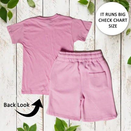 Custom Kids' Short Set Outfit Shorts & Tshirt Safari