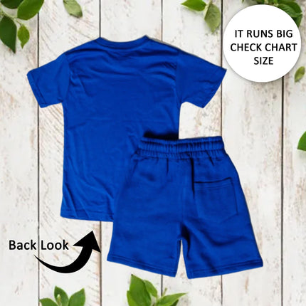 Custom Kids' Short Set Outfit Shorts & Tshirt Ocean Animals