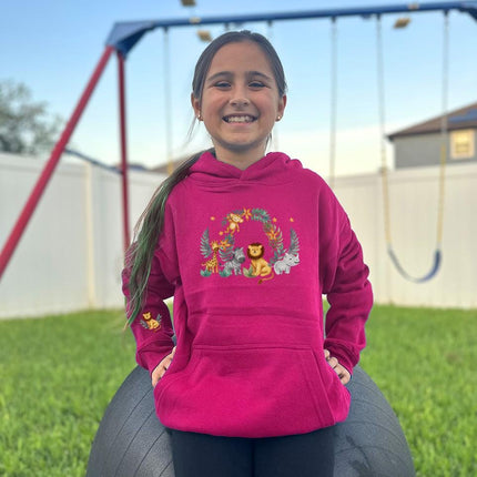 Kids Hoddie Sweatshirt Cozy Toddler Pullover Fleece Winter Outfit Gift for Girl Daughter Safari